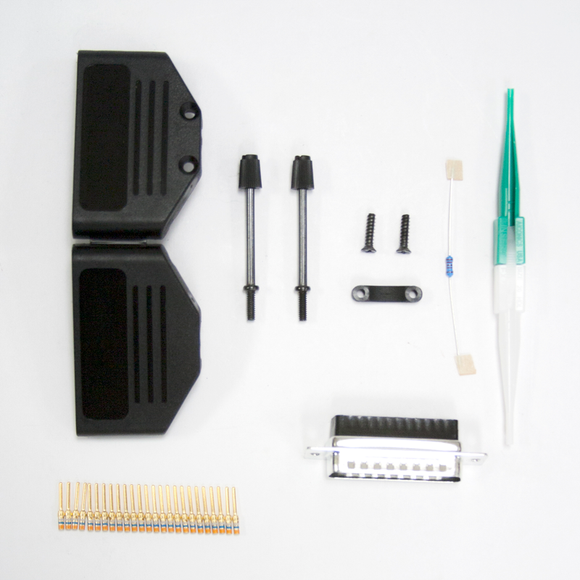 Connector Kit:  Male, D-sub 25-pin
